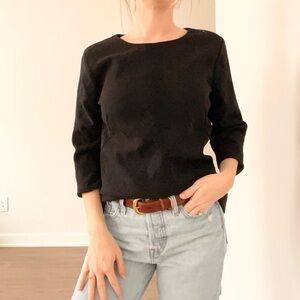 Elizabeth & Clarke Classic Black Women's Top